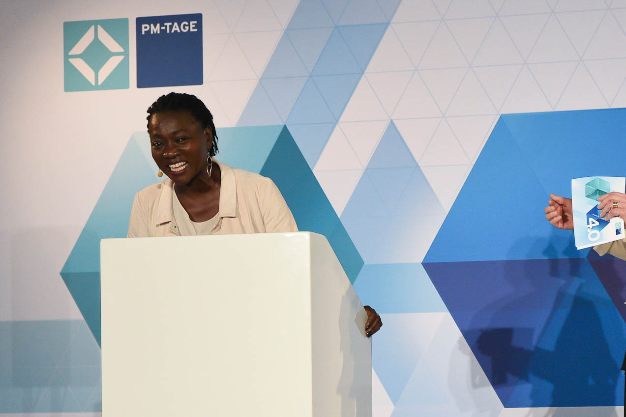 Foto zum Presseartikel: Dr. Auma Obama auf den Münchner Projektmanagement-Tagen 2017